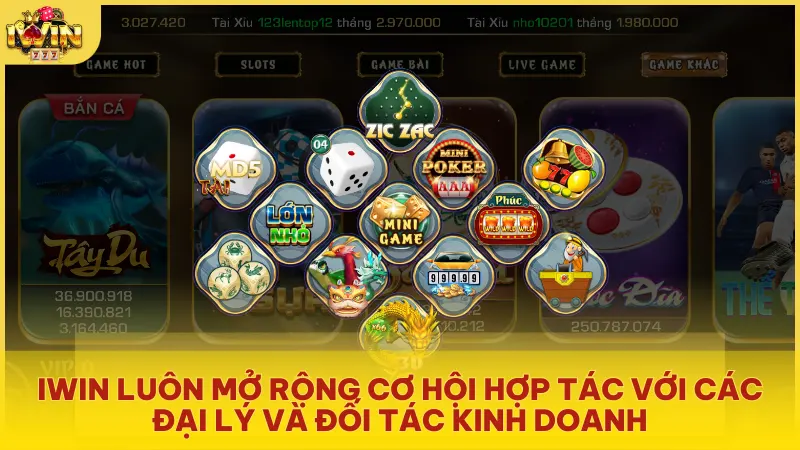 Iwin luôn mở rộng cơ hội hợp tác với các đại lý và đối tác kinh doanh