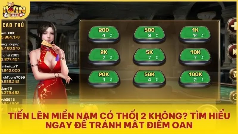 Tiến Lên Miền Nam có thối 2 không? Tìm hiểu ngay để tránh mất điểm oan