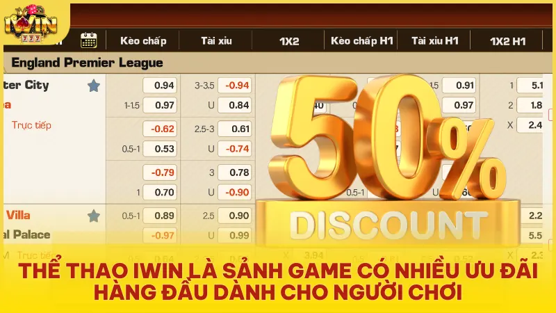 Thể Thao Iwin là sảnh game có nhiều ưu đãi HẤP DẪN hàng đầu dành cho người chơi